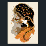 Erté - The Seasons, Autumn, 1970 Poster<br><div class="desc">Erté - The Seasons,  Autumn,  1970</div>