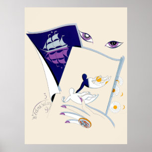 Erté - The Zodiac Suite, Gemini Poster