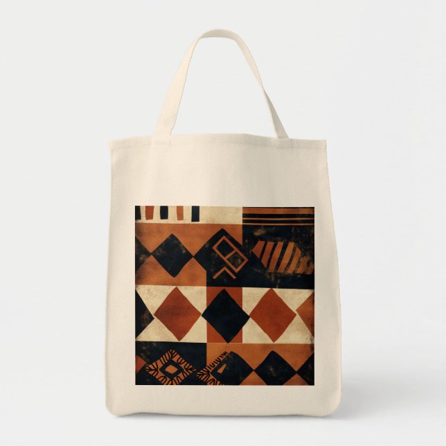 ertical design with African elements Tote Bag (Front)