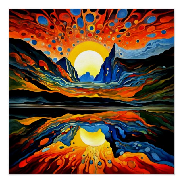 Eruption beyond the sunset 1 poster (Front)