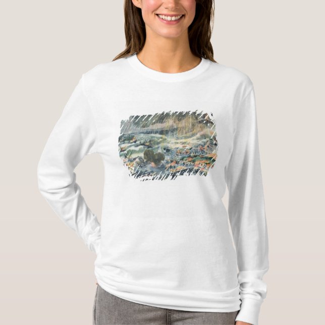 Eruption of a Volcano on Martinique T-Shirt (Front)