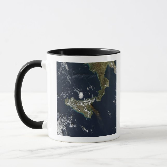 Eruption of Mt Etna in Sicily Mug (Left)