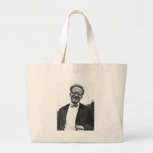 erwin schrodinger large tote bag