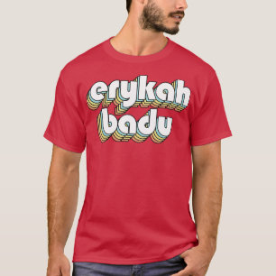 Erykah Badu Retro Rainbow Typography Faded Style T-Shirt