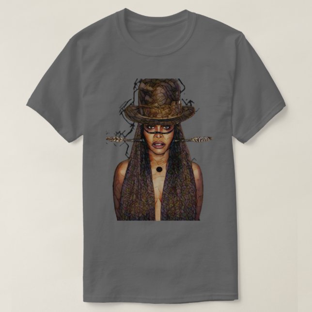 Erykah Badu retro vintage rapper T-Shirt (Design Front)