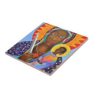 Erzulie Dantor Black Madonna Voodoo New Orleans Tile