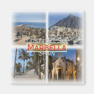 ES0122 Europe, Spain, Andalusia, Marbella, Fridge Magnet
