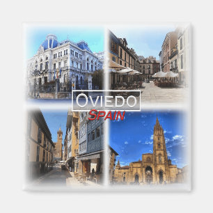ES0132 Europe, Spain, Oviedo, Fridge Magnet