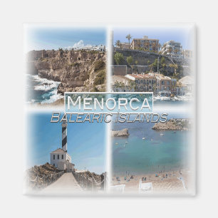 ES0138 Europe, Spain, Balearic Islands, Menorca, Magnet