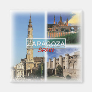 ES0146 Europe, Spain, Zaragoza, Fridge Magnet