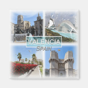 ES0151 Europe, Spain, Valencia, Fridge Magnet