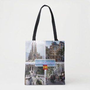 ES Barcelona - Sagrada Familia - Casa Batllo Tote Bag