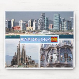 ES Barcelona - Skyline - Skyline - Sagrada Familia Mouse Pad