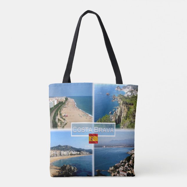 ES Costa Brava - Calella Beach -Tossa de Mar - Tote Bag (Back)