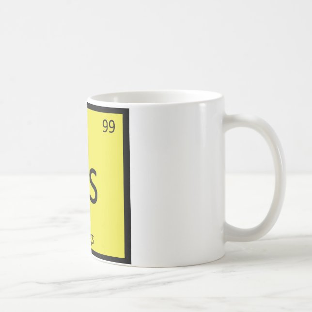 Es - Eggs Chemistry Periodic Table Symbol Coffee Mug (Right)