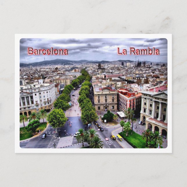 ES Europe - Spain - Barcelona la Rambla - Postcard (Front)