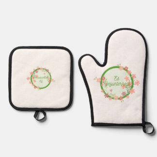 Es Gezunterheyt Oven Mitt Set