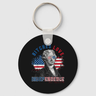 Es Love Independence Funny 4th Of July America Usa Key Ring