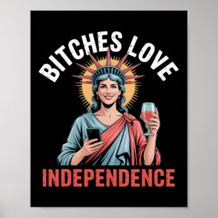 Es Love Independence Funny 4th Of July For Women Poster