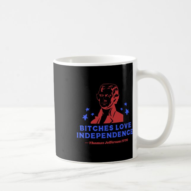 Es Love Independence Funny 4th Of July Thomas Jeff Coffee Mug (Right)