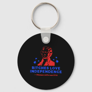 Es Love Independence Funny Founding Fathers Key Ring
