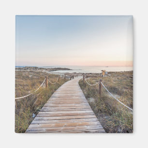 Es Pujols Beach at Dawn Magnet