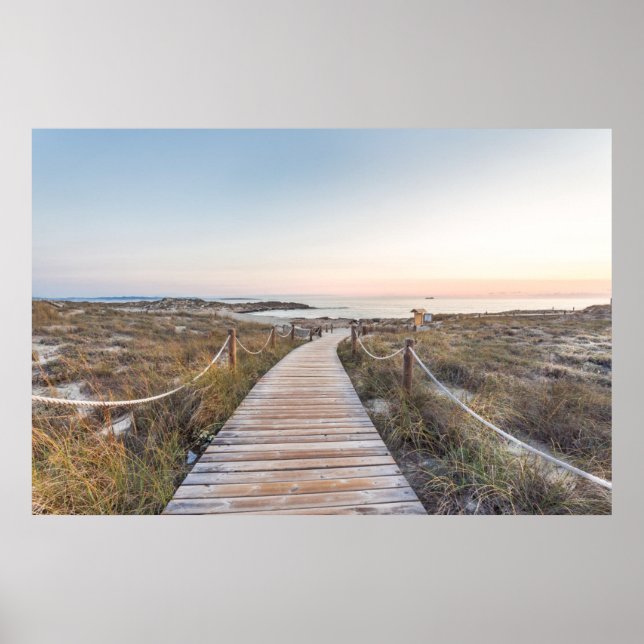 Es Pujols Beach at Dawn Poster (Front)