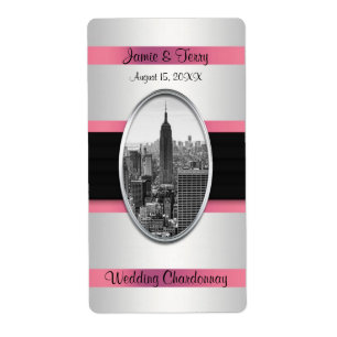 ESB White Pink Wine Label