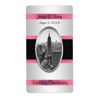 ESB White Pink Wine Label