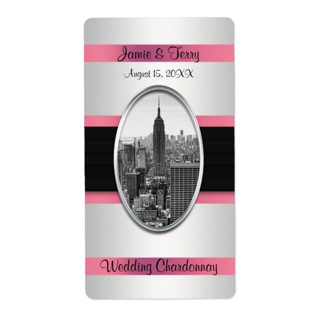 ESB White Pink Wine Label (Front)