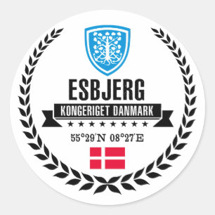 Esbjerg Classic Round Sticker