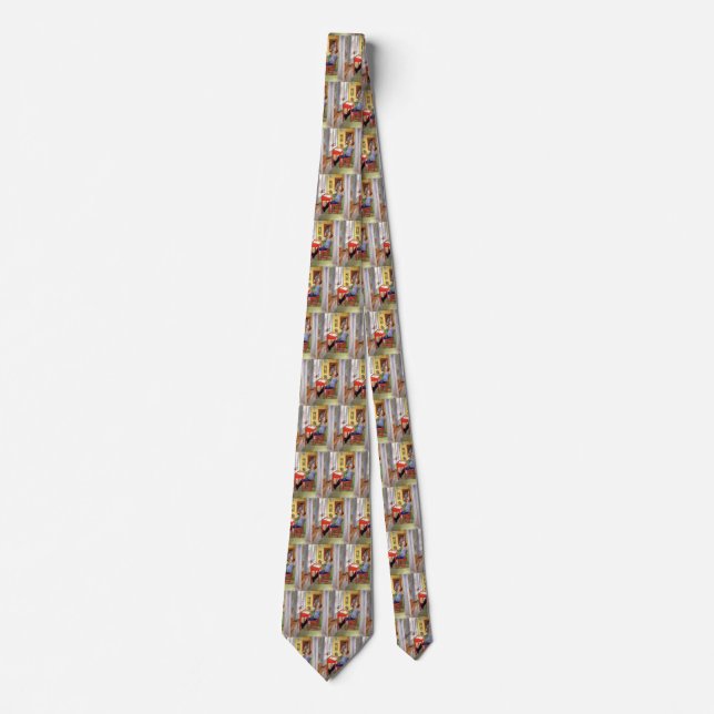 Esbjorn Doing His Homework by Carl Larsson Tie (Front)
