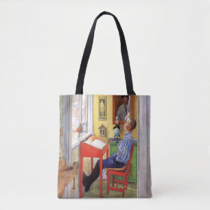 Esbjorn Doing His Homework by Carl Larsson Tote Bag