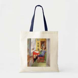 Esbjorn Doing His Homework by Carl Larsson Tote Bag