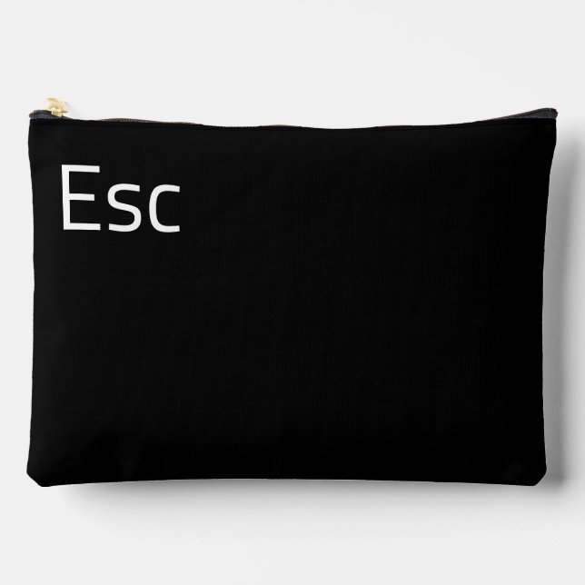 Esc (Escape) Computer Key Accessory Pouch (Front)