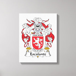 Escalante Family Crest Canvas Print