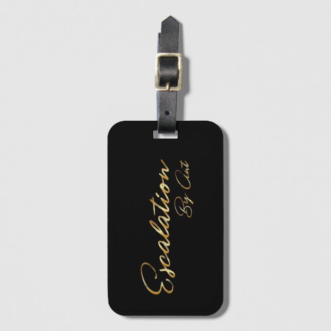 Escalation Luggage Tag (Front Vertical)