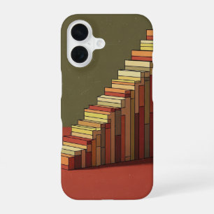Escalier pixel rétro iPhone 16 case