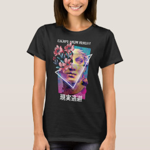 Escape From Reality Vaporwave Aesthetic Japanese E T-Shirt