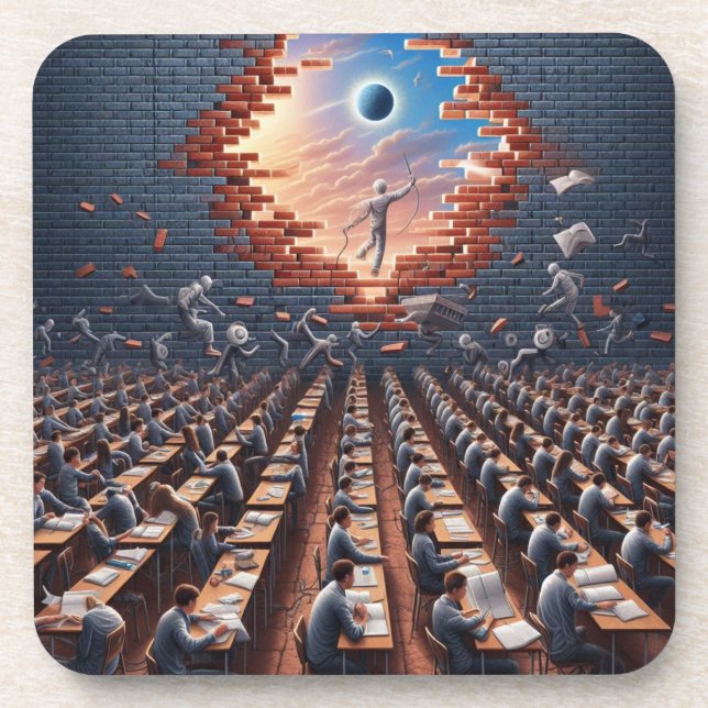 Escape from the Matrix: Surreal Exam Room Coaster (Front)