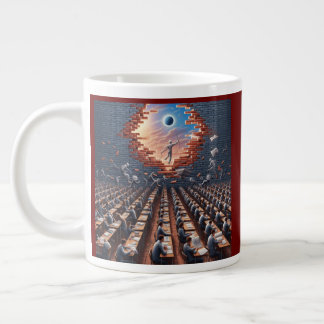 Escape from the Matrix: Surreal Exam Room Large Coffee Mug