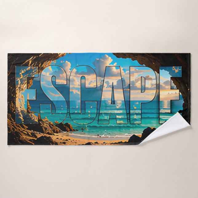 Escape Luxury Tropical Resort Bath Towel (Bath Towel)