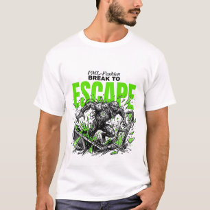 ESCAPE Mutant Sci-Fi Horror Graphic T-Shirt