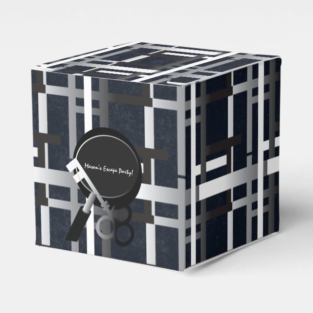 Escape Party Maze Key Gradient Favour Candy Box (Front Side)