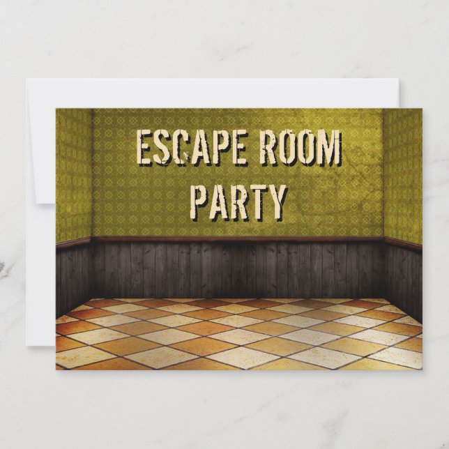 Escape Room Birthday Party Invitation (Front)