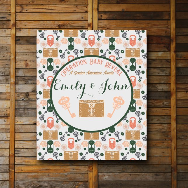 Escape Room Gender Reveal Baby Shower Tapestry (Creator Uploaded)