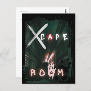 Escape Room Hidden Enigma Postcard