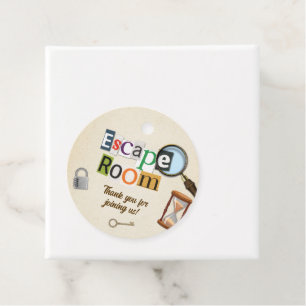 Escape Room Party Favour Tags