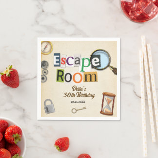 Escape Room Party Napkin
