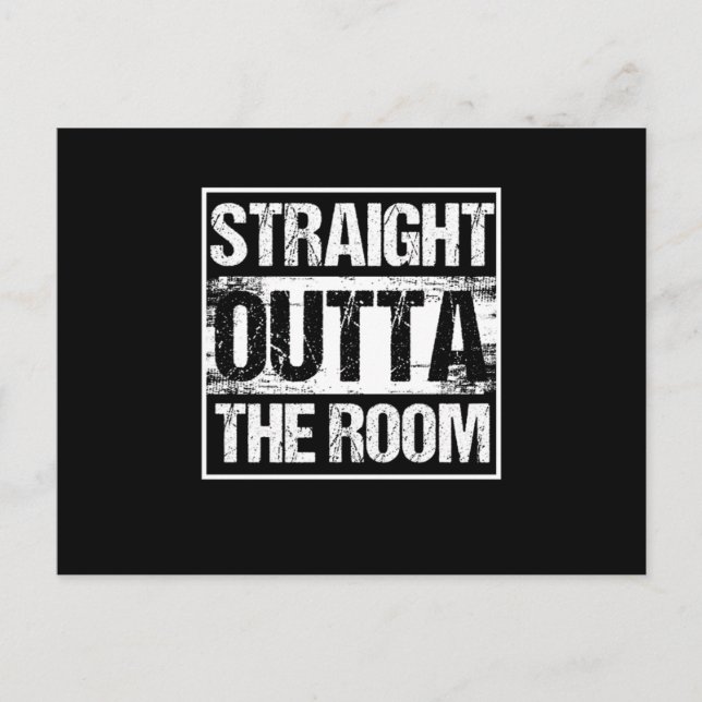 Escape Room Space Out Puzzle Gift Straight Outta T Postcard (Front)